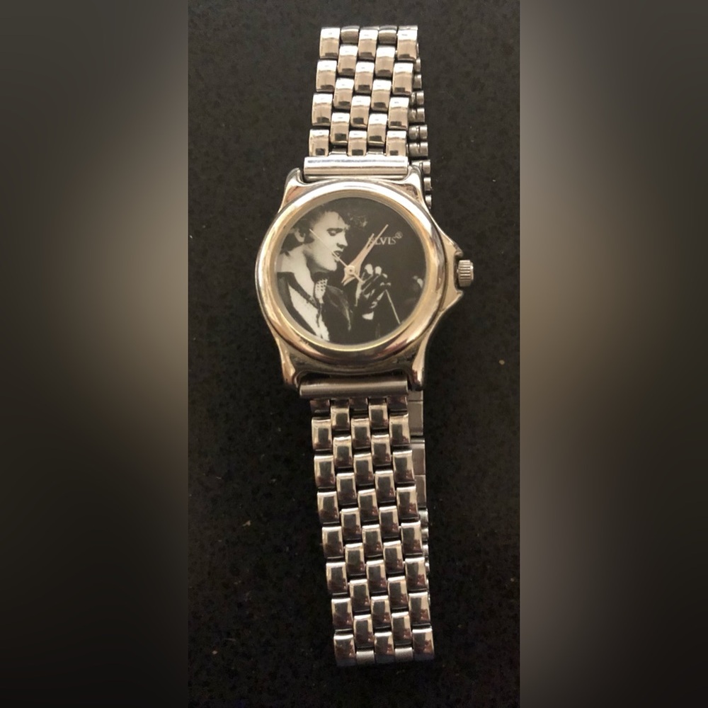 Rare Elvis Presley Stainless Steel Watch 🎤✨Collectible